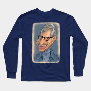 Jeff Goldblum caricature Long Sleeve T-Shirt